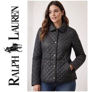 🖤NEW Ralph Lauren Black Quilted Jacket - Women’s Large ($160 Retail)